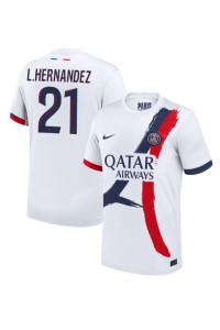 Paris Saint-Germain Lucas Hernandez #21 Voetbaltruitje Uit tenue 2024-25 Korte Mouw